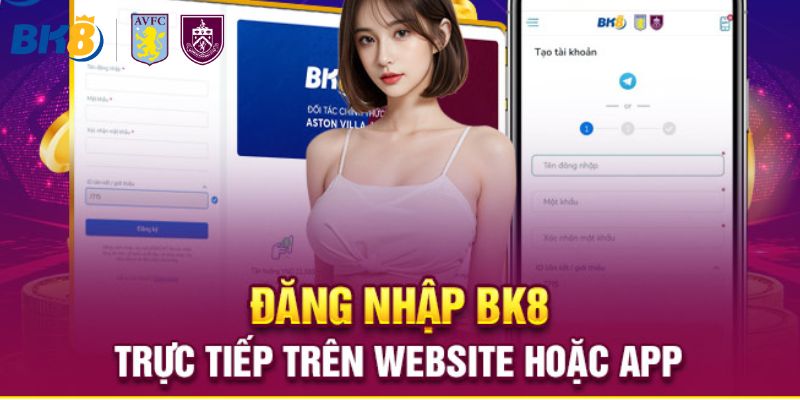 Đăng nhập BK8 trên app di động và máy tính